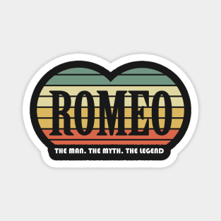 Romeo The Man The Myth The Legend Vintage Valentine Magnet