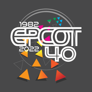 Epcot 40 - White T-Shirt