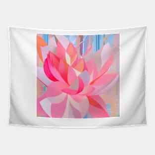 Pink Cactus Flower Tapestry