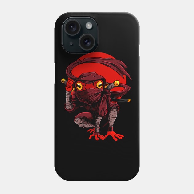 Ninja Frog Phone Case by svthyp