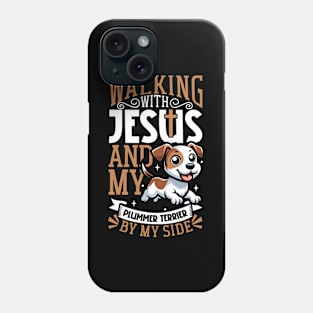 Jesus and dog - Plummer Terrier Phone Case