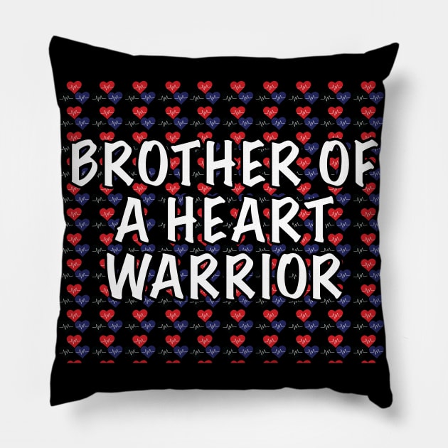 Brother of a Heart Warrior Pillow by Raquel’s Room