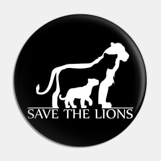 Save the Lions Pin