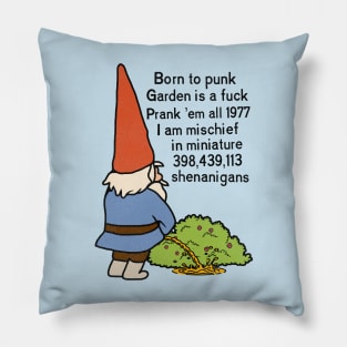 Born to Punk Garden Gnome Pillow