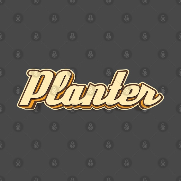 Planter typography by KondeHipe