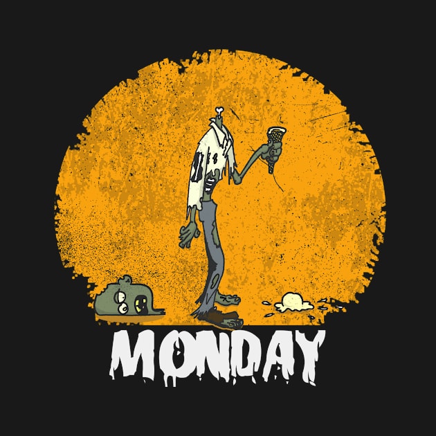 Monday Zombie (Dark) by Jeffw