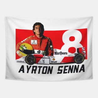 Ayrton Senna 8 Tapestry