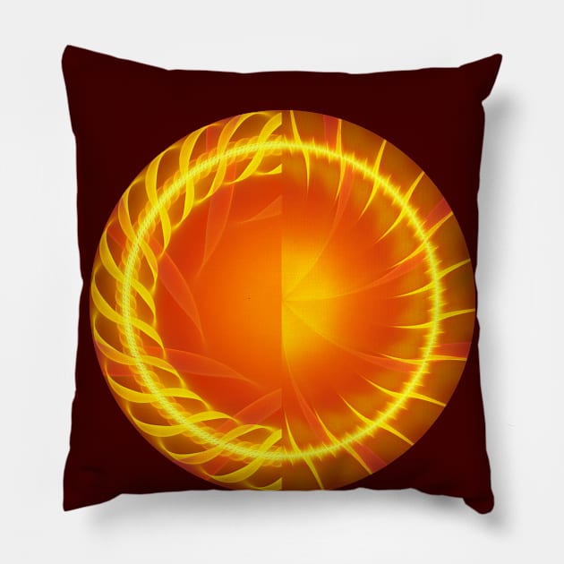 Praise the Sun Minimalist Pillow by Possibly Fractal