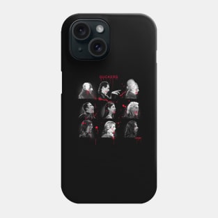 Suckers BW and Red Phone Case