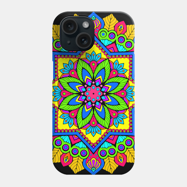 Colorful Mandala Phone Case by AlondraHanley