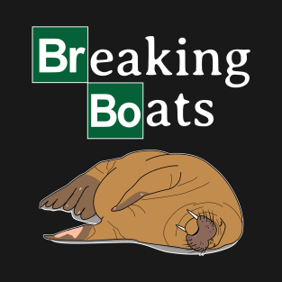 Freya the Walrus Breaking Boat T-Shirt