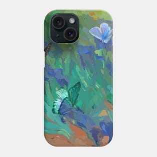 Blue butterflies Phone Case
