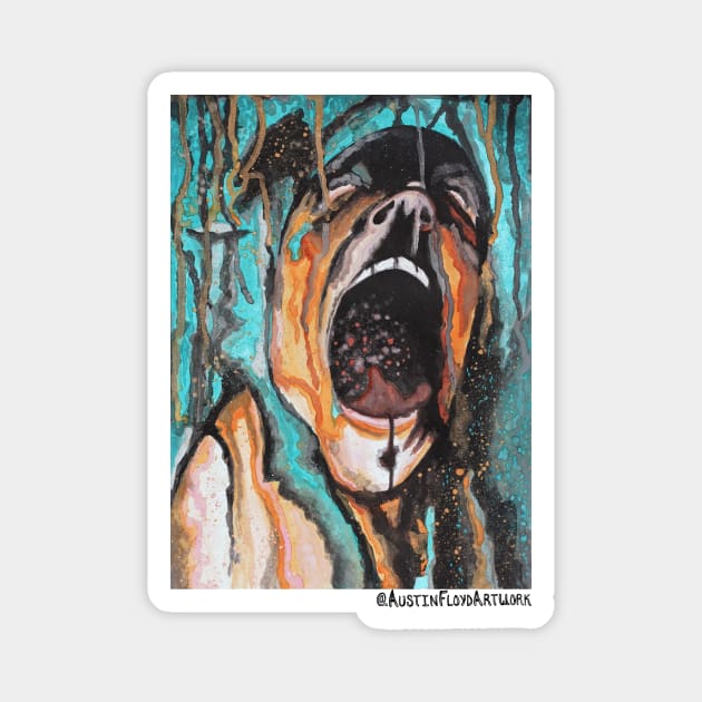 Series of Scream - Anguish Magnet by Austin Floyd Artwork