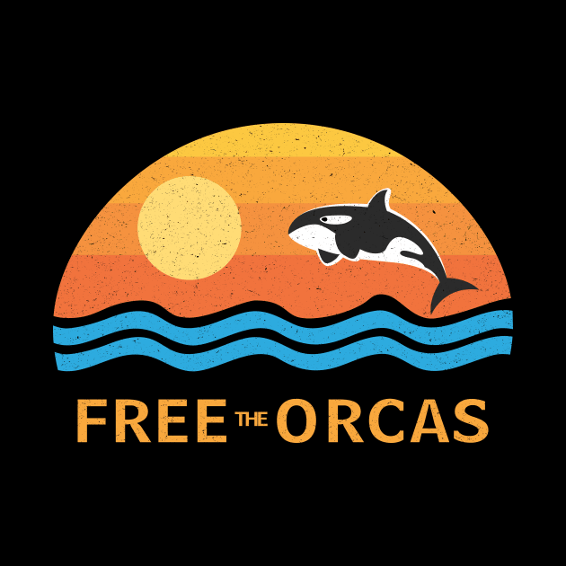 FREE THE ORCAS Shirt Freedom For Orcas Free Willy - Tilikum - Lolita - The Killer Whales by shopflydesign