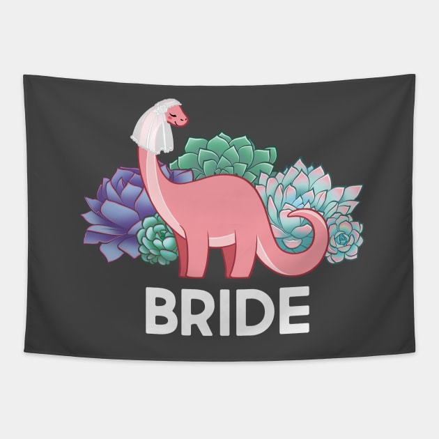 Dino Bride Tapestry by Cedreau