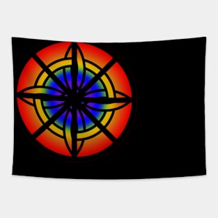 Pagan Celtic Rainbow Compass Tapestry