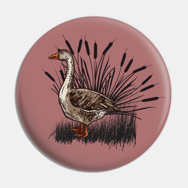 Goose Pin by NewWorldIsHere