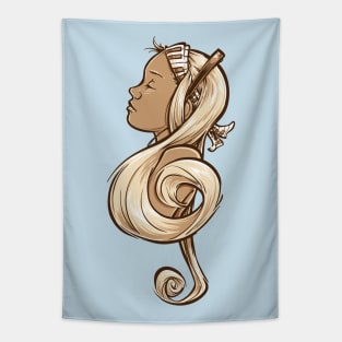 Treble Clef Tapestry