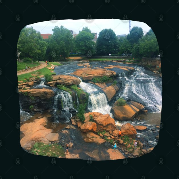 Photo of Greenville South Carolina skyline blue sky sunset USA city break by BoogieCreates