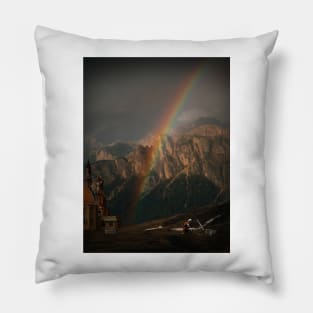 Medieval Rainbow Pillow