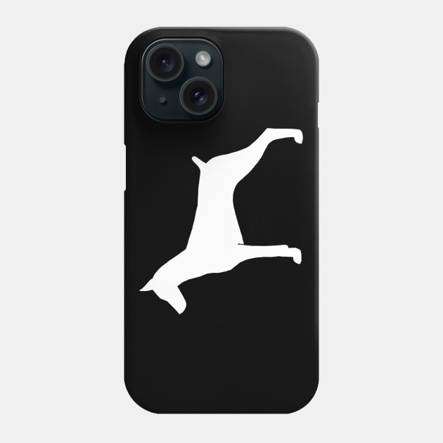 Doberman Pinscher Silhouette(s) Phone Case by Coffee Squirrel