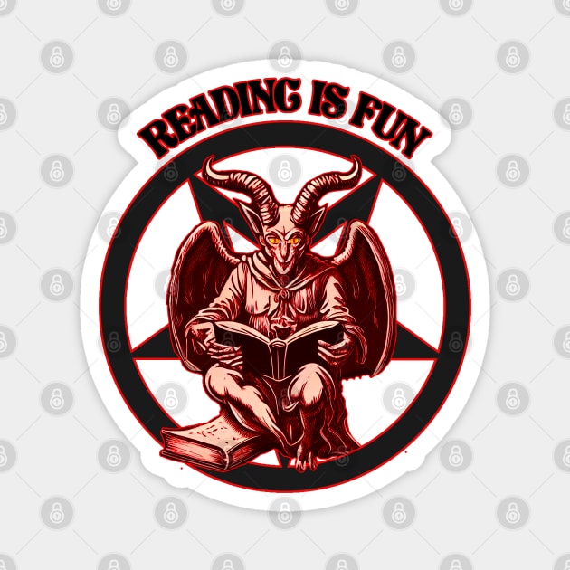 Reading is Fun! Magnet by Hiraeth Tees