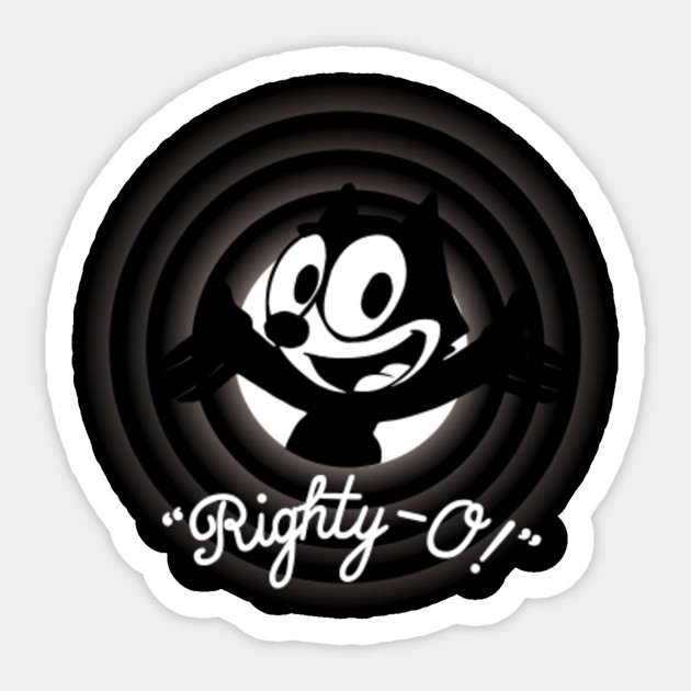 Righty O Felix The Cat Sticker Teepublic