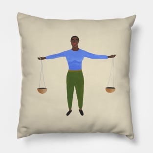 Libra Warrior Woman Pillow