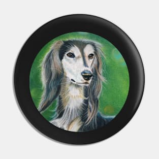 I'm a Saluki, Elegant and Sightful Pin