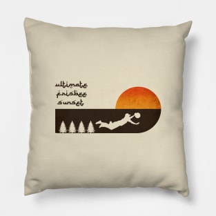 Sunset Ultimate Frisbee Pillow