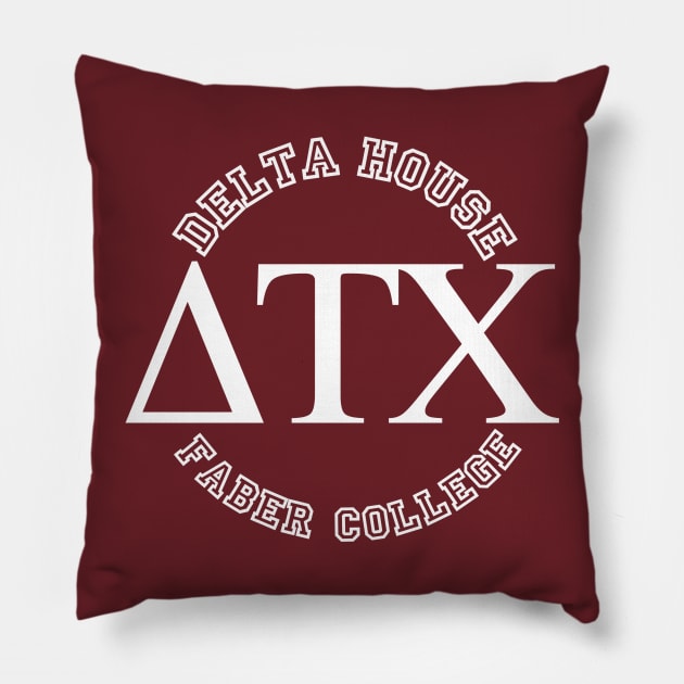 Delta House Faber Chapter Pillow by PopCultureShirts