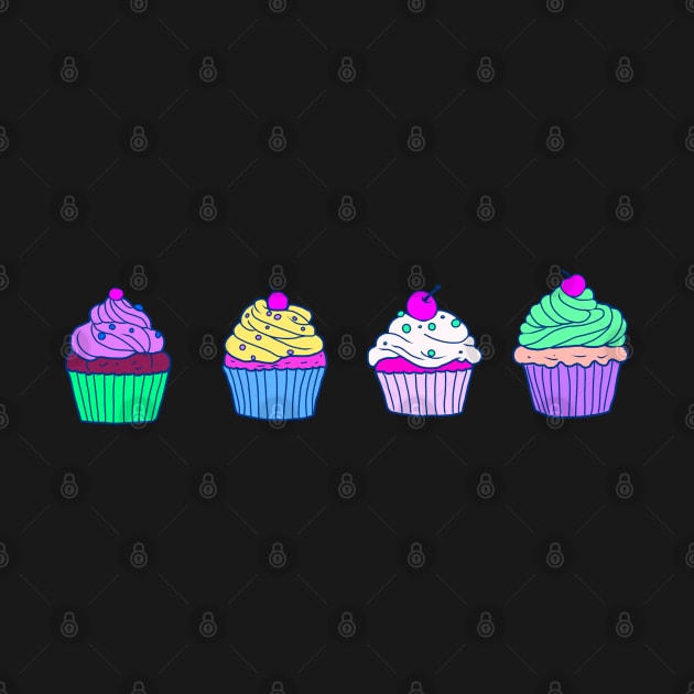 Trippy Cupcakes by ROLLIE MC SCROLLIE