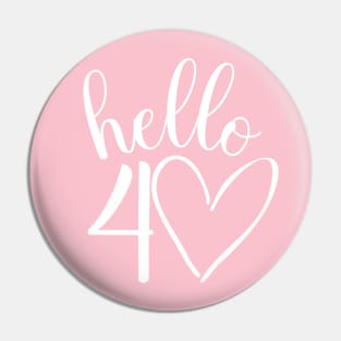 40th birthday design for her Pin