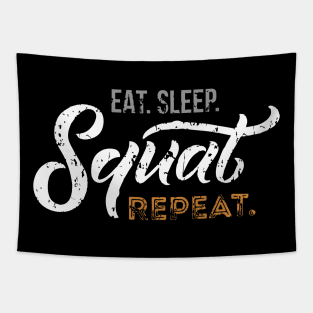 eat sleep squat repeat fitness Tapestry