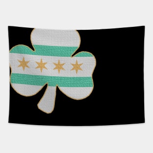 Flag of Chicago Irish Shamrock Tapestry