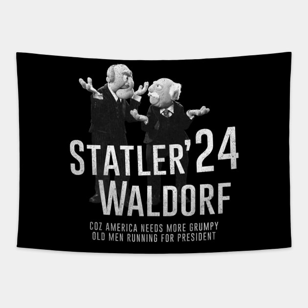 statler waldorf Tapestry by Dami BlackTint