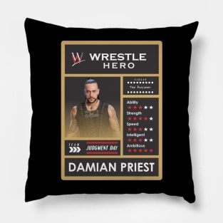 wwe card damian priest Pillow