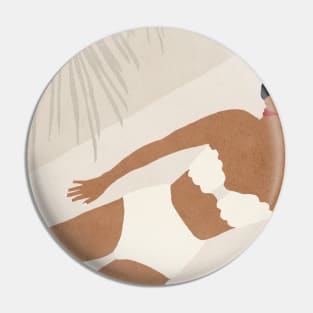 Girl on the beach Pin