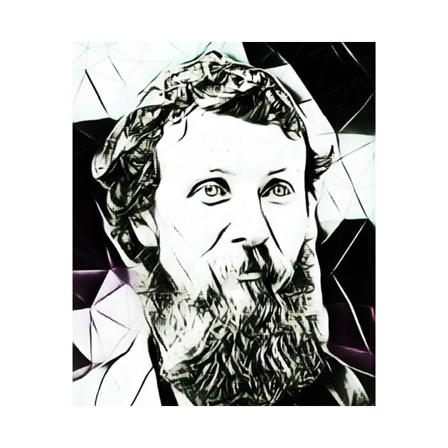 John Muir Black and White Portrait | John Muir Artwork 4 by JustLit