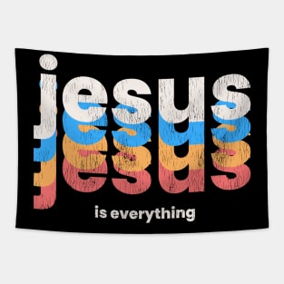 Jesus is Everything - Colorful Christian Tapestry