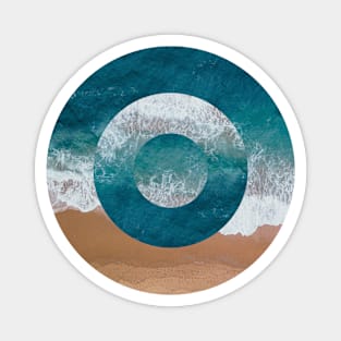 Abstract Circle Beach Magnet