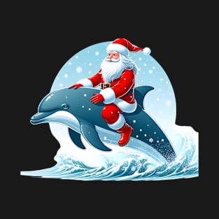 Dolphin Santa Claus T-Shirt