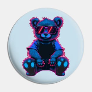 Neon Teddy Bear Pin