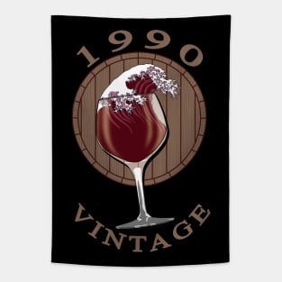 Wine Lover Birthday - 1990 Vintage Tapestry