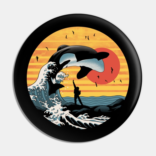 The Great Killer Whale Pin by Vincent Trinidad Art