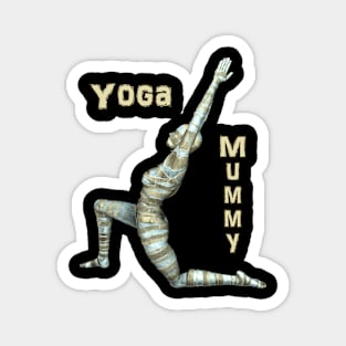 Yoga Mummy Warrior Pose Magnet