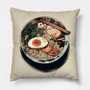 Ramen bowl, ramen lover gift, ramen foodie Pillow