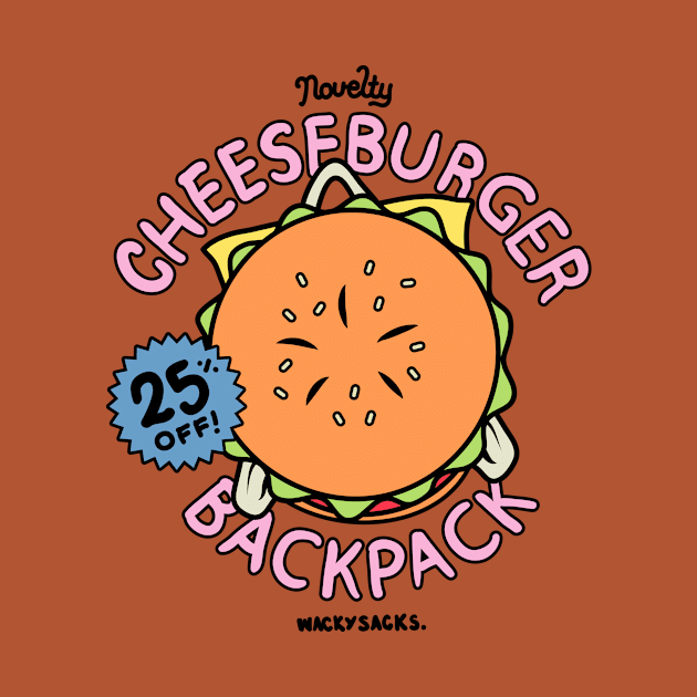 Cheeseburger Backpack! by Pajamamas