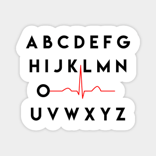 PQRST Wave - Nursing Alphabet Magnet