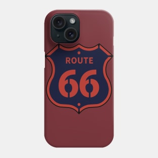 Route 66 logo design Phone Case